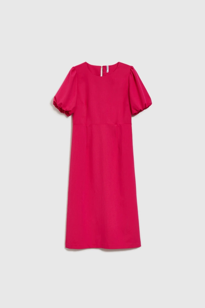 Elegancka sukienka fuksjowa