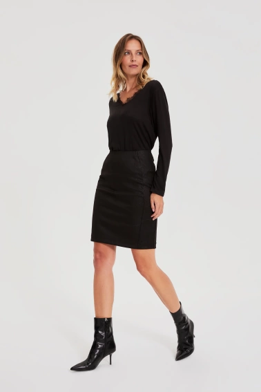 Ołówkowa spódnica czarna