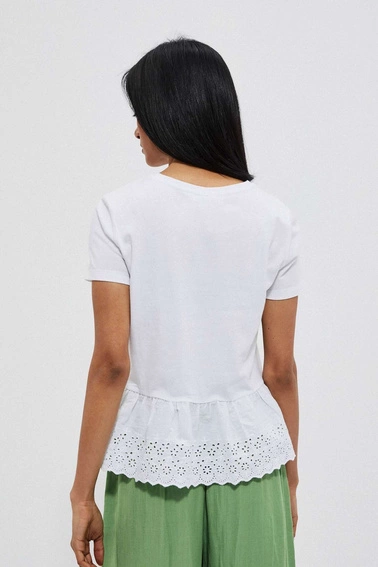 Bawełniana bluzka z falbaną