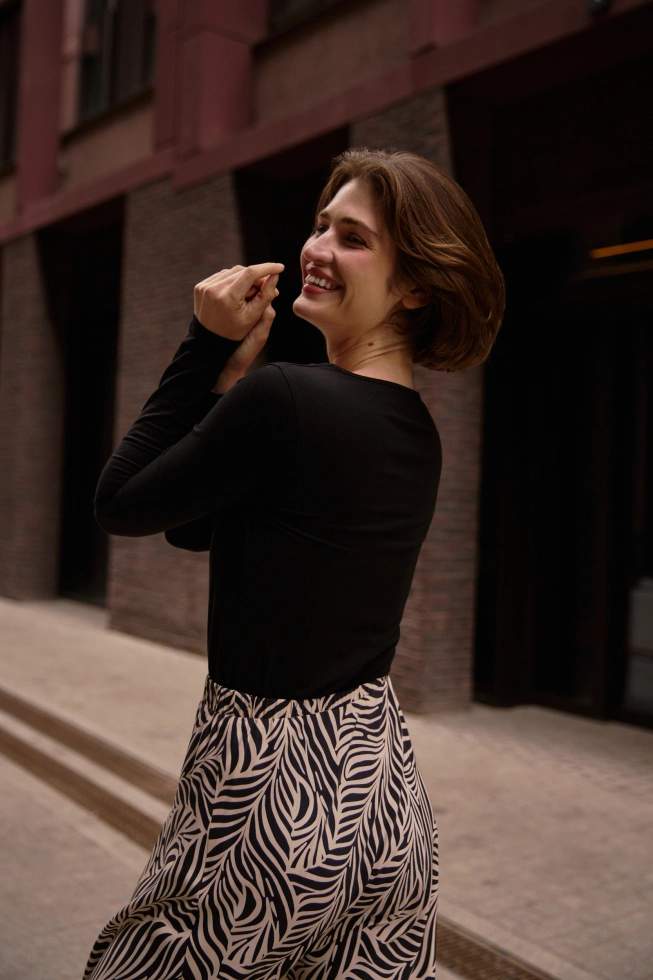 Bawełniana bluzka czarna