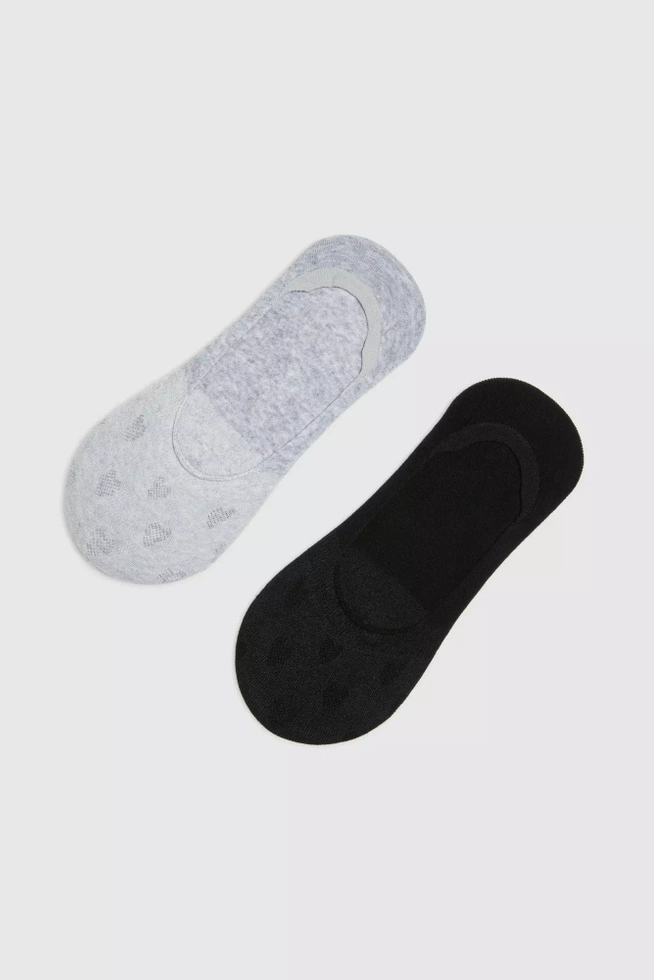 Skarpetki stopki z serduszkiem 2-pack