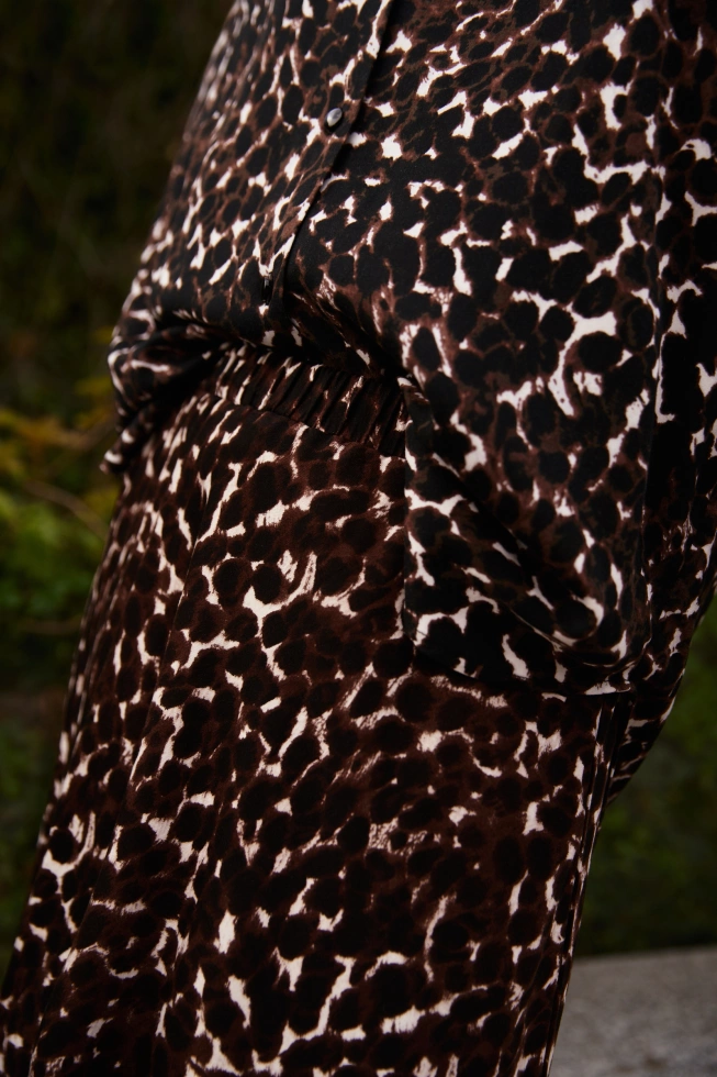 Wiskozowa spódnica brązowa