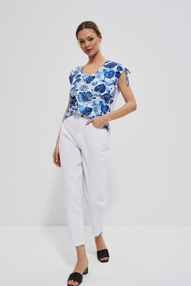 Bluzka z motywem liści