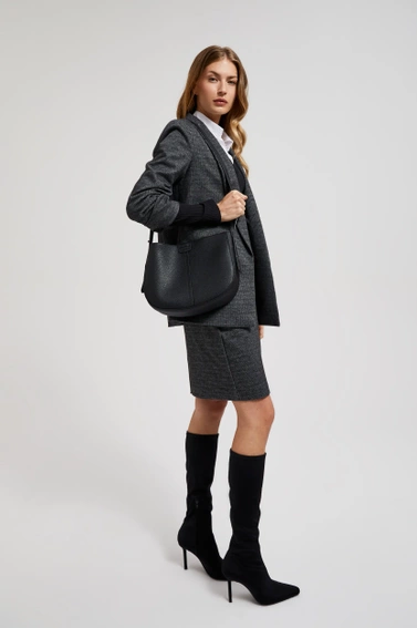 Torba na ramię na regulowanym pasku czarna