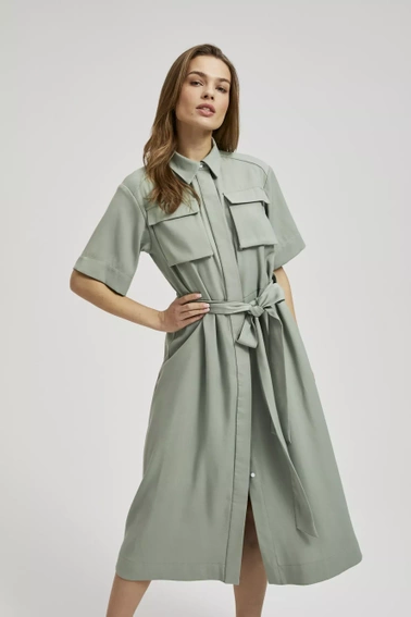 Szmizjerka z krótkimi rękawami oliwkowa