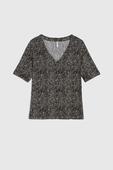 Bluzka z dekoltem w serek