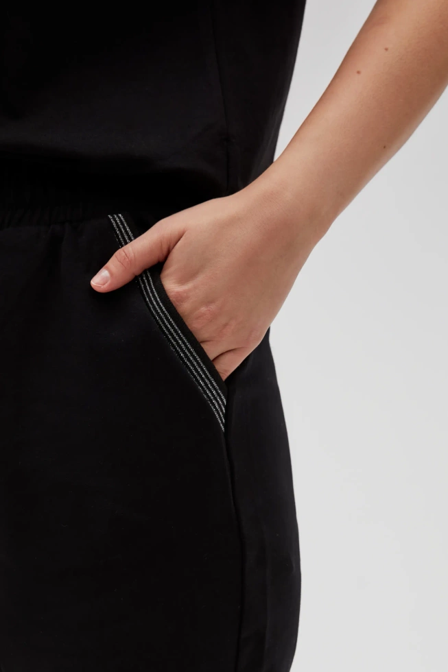 Bawełniane szorty czarne