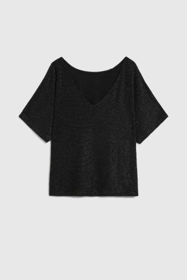 Bluzka do noszenia na dwa sposoby czarna