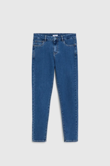Jeansy rurki niebieskie