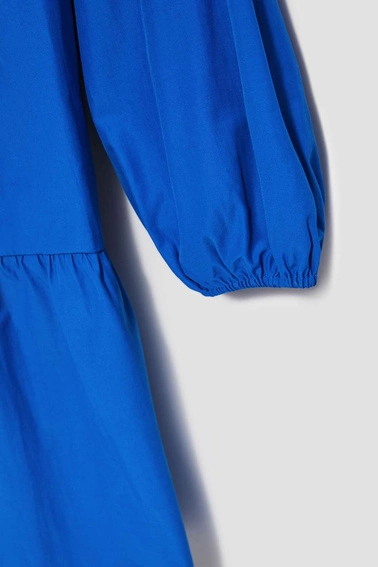 Koszulowa sukienka niebieska