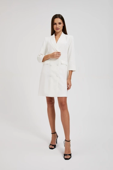 Sukienka w stylu marynarki biała