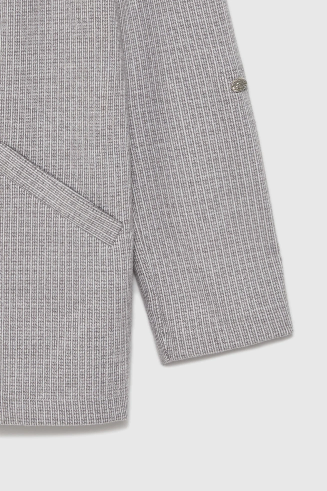 Marynarka z podwijanymi rękawami szara