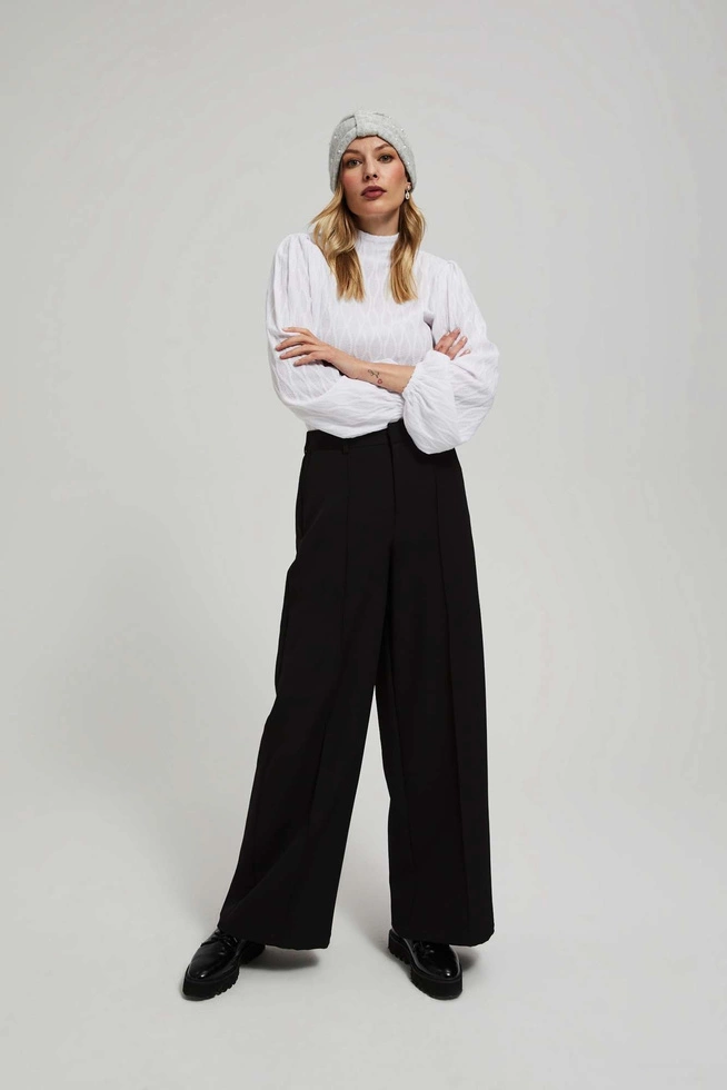 Dzianinowa opaska na głowę szara