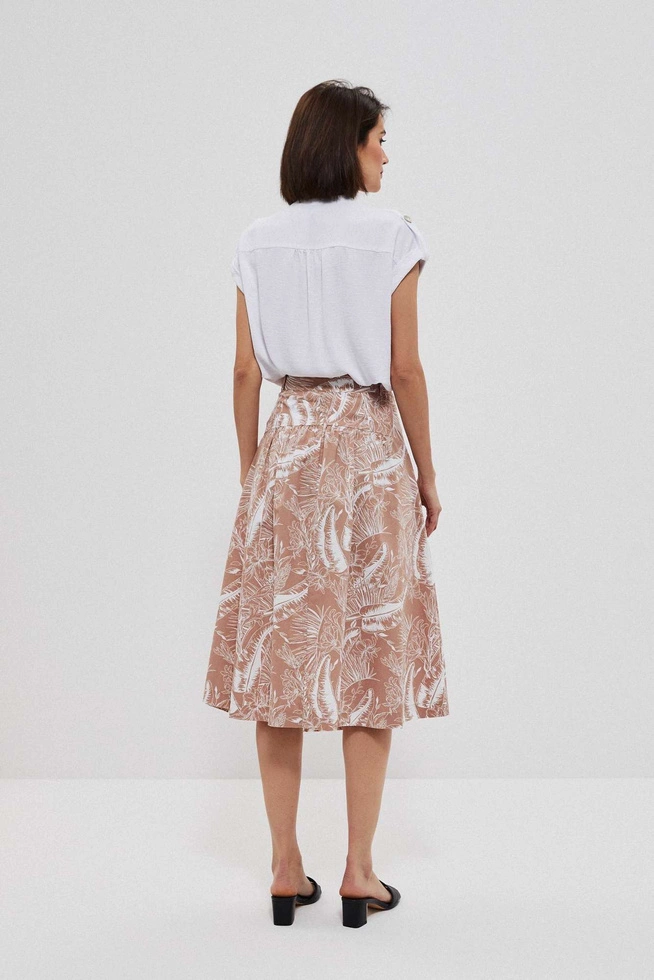 Wzorzysta spódnica z kieszeniami