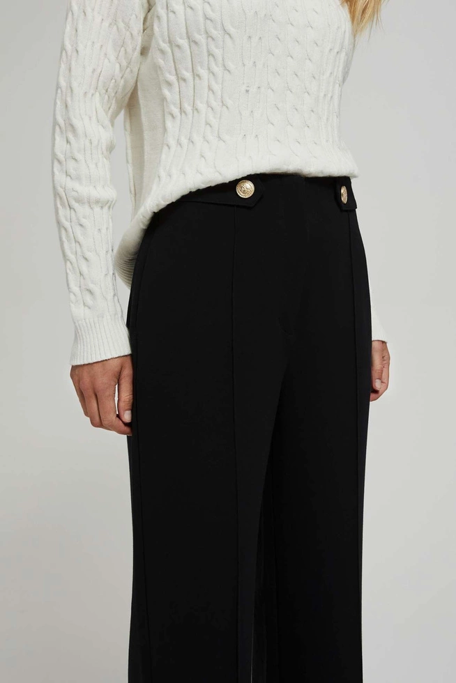 Spodnie z kantem czarne