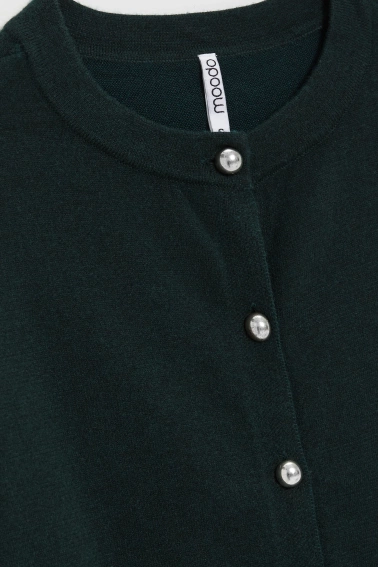 Kardigan ciemnozielony 