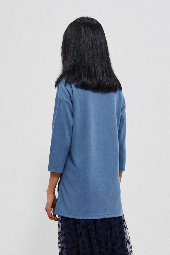 Bluza z golfem ciemnoniebieska