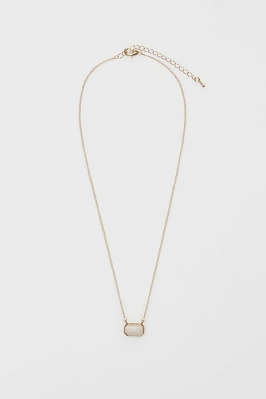 Naszyjnik z zawieszką z kamienia