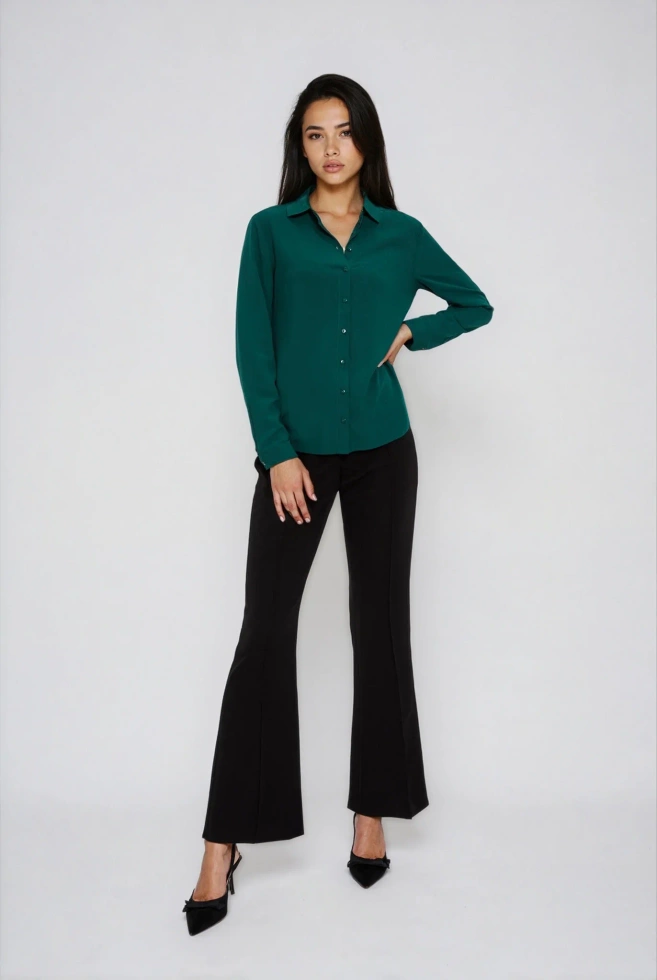 Koszula wiskozowa zielona