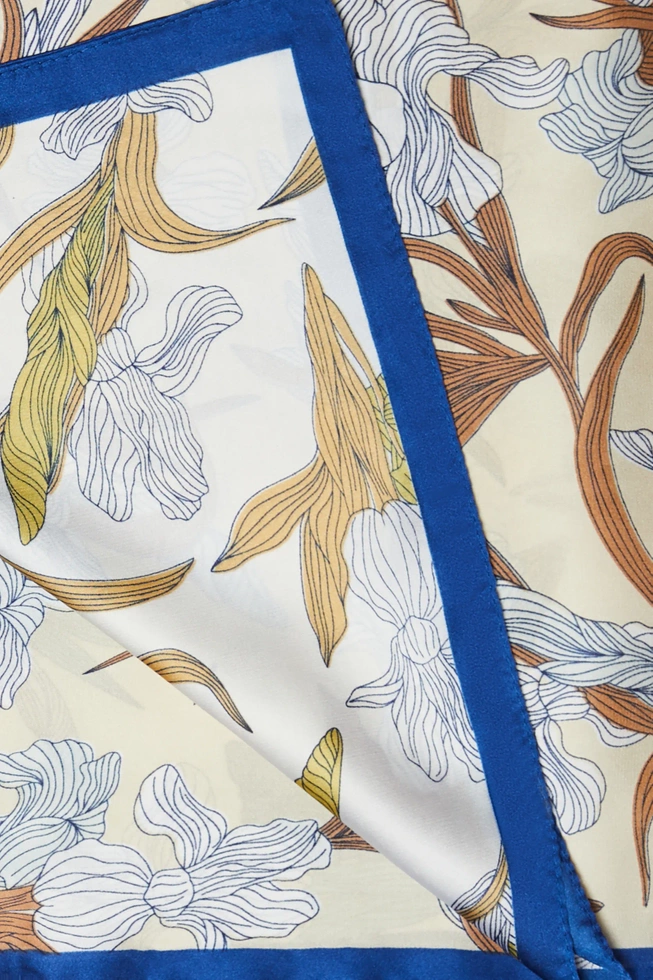 Apaszka z wzorem beżowa