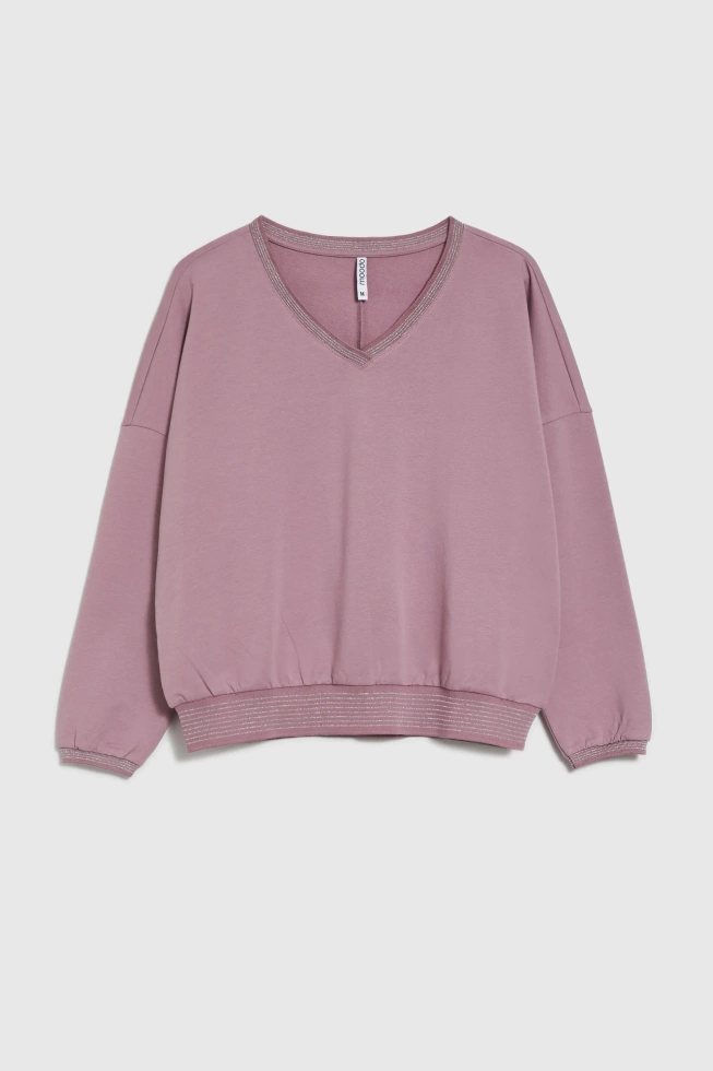 Bluza z bawełny różowa