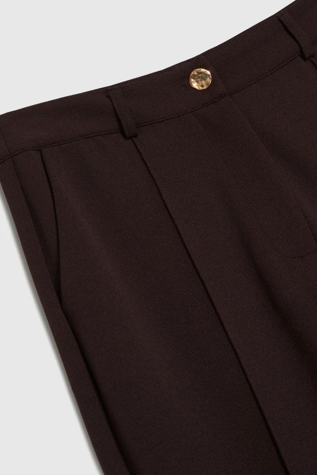 Spodnie cygaretki brązowe