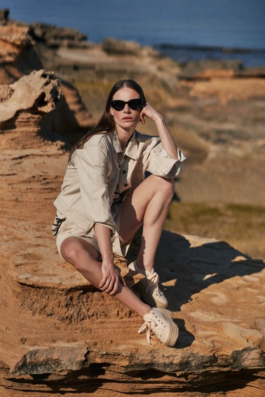 Okulary z grubymi oprawkami czarne