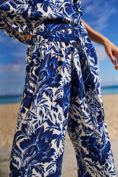 Spodnie kuloty niebieskie