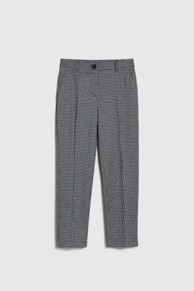 Spodnie w pepitkę szare