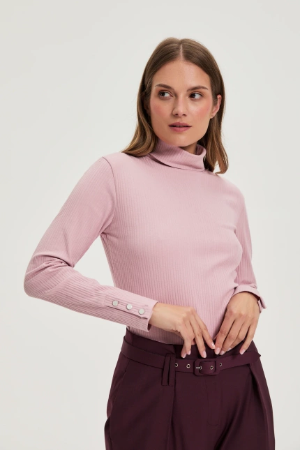 Bawełniany golf różowy