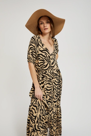 Kapelusz z szerokim rondem beżowy