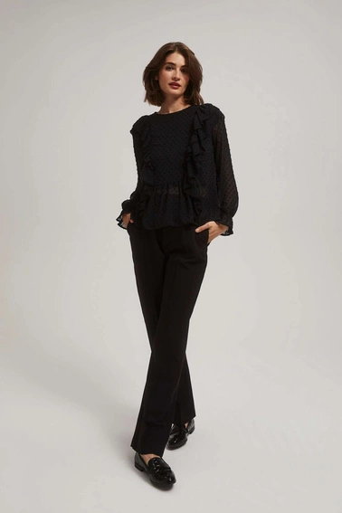 Spodnie w kant czarne