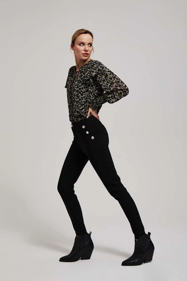 Spodnie z prostymi nogawkami 