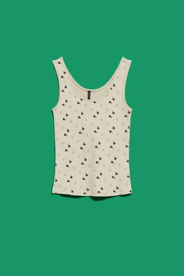 Top z printem piaskowy