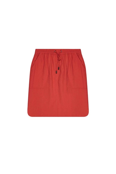 Spódnica z wiskozy z kieszeniami