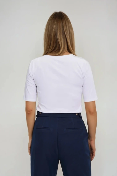 Bawełniana bluzka biała