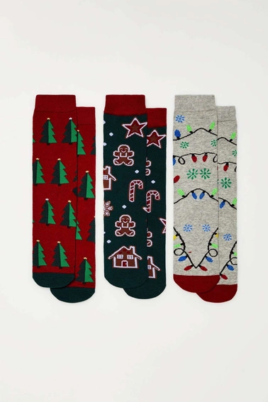 3 pack skarpet świątecznych