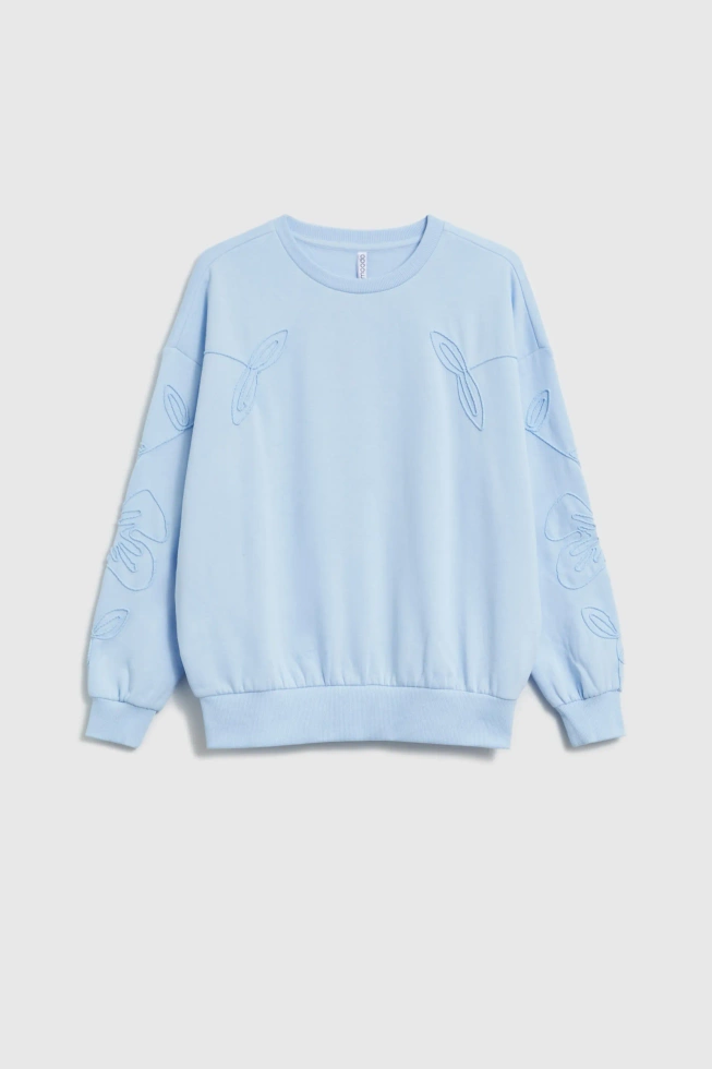 Bluza wkładana przez głowę błękitna