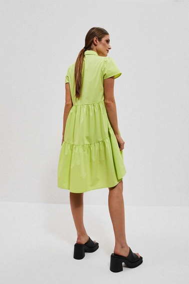 Koszulowa sukienka neonowa