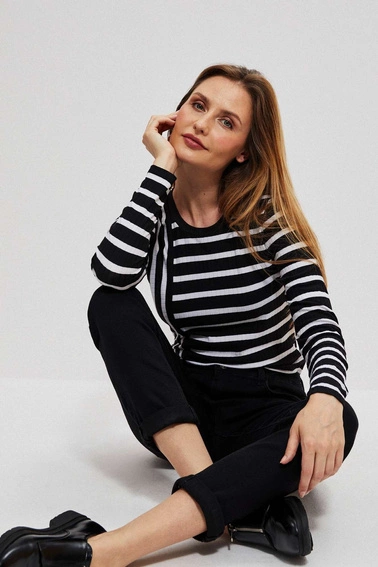 Dopasowana bluzka w paski