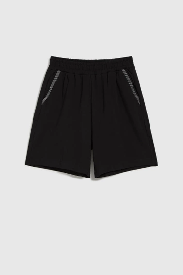 Bawełniane szorty czarne