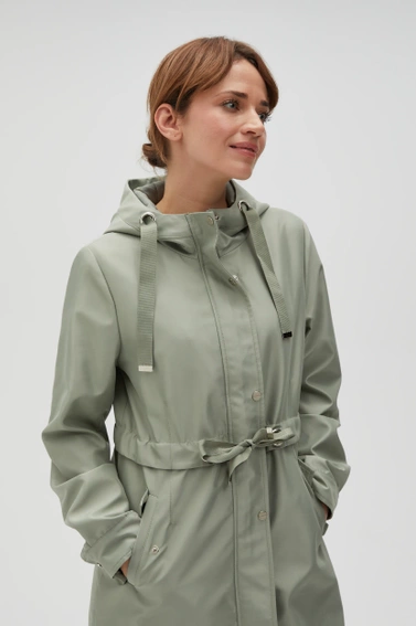 Parka z katurem oliwkowa 