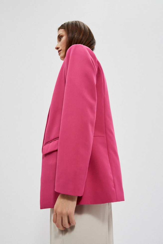 Gładka marynarka różowa