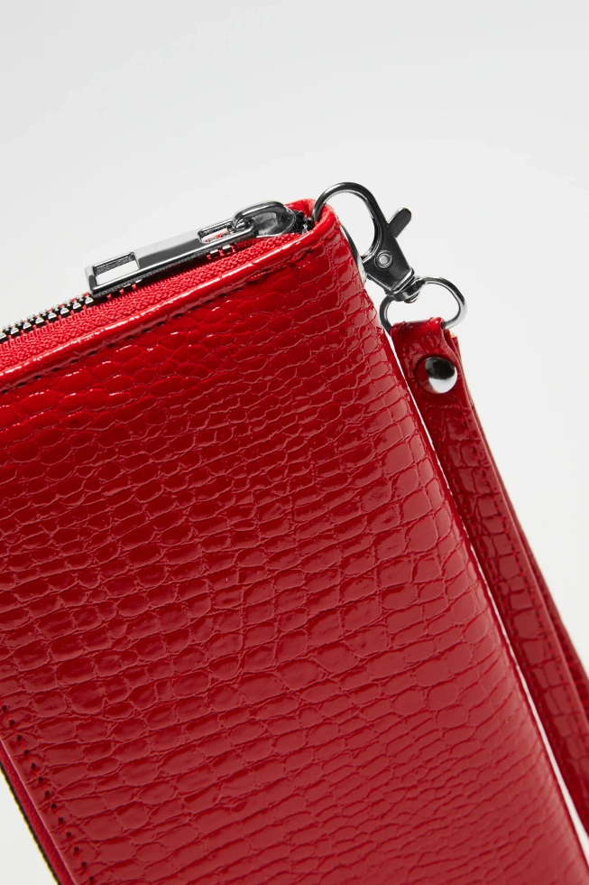 Portfel z zawieszką czerwony