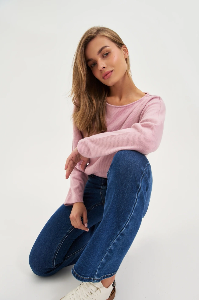 Jeansy dzwony granatowe