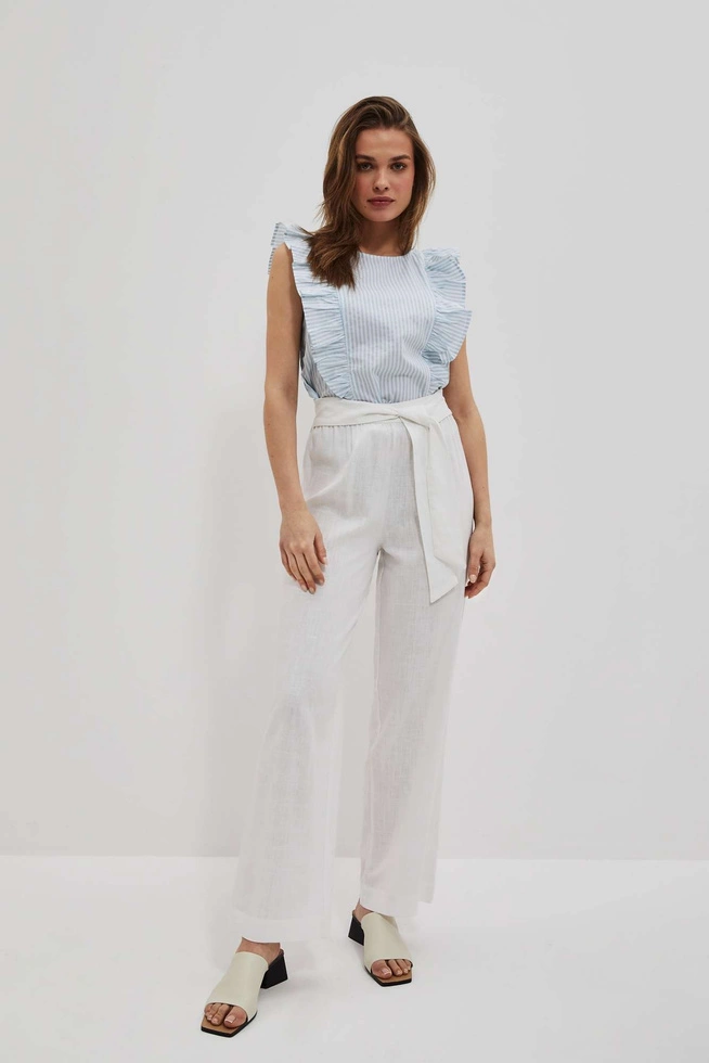 Koszula w paski z falbaną