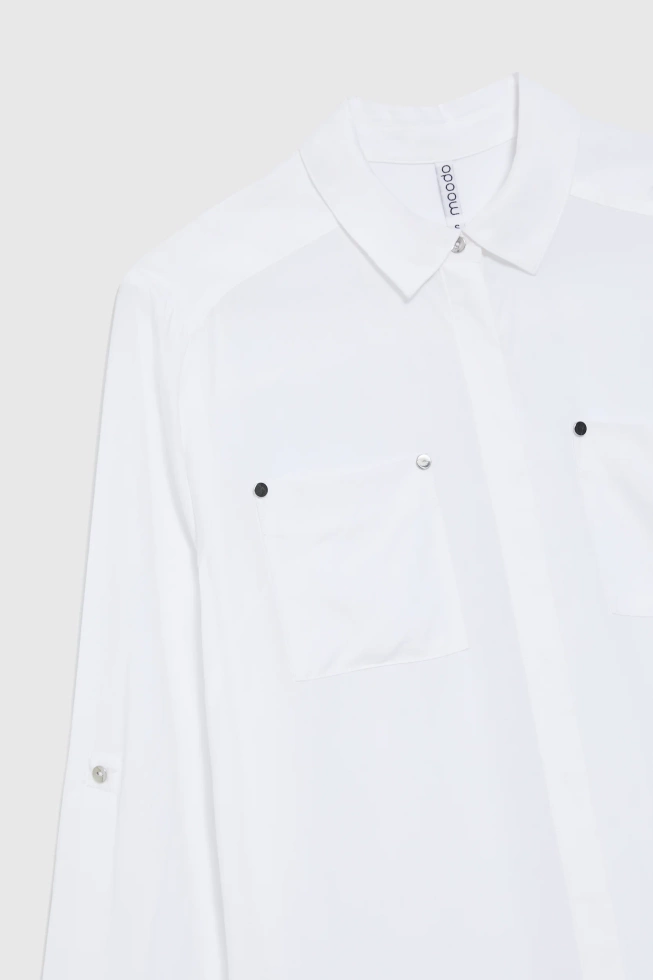 Koszula z wiskozy biała