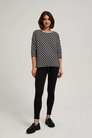 Jeansy rurki z efektem push up czarne