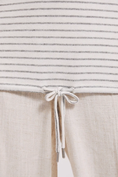 Bluzka w paski biała