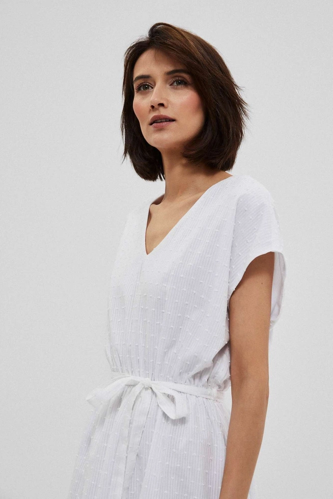 Sukienka z tkaniny plumeti